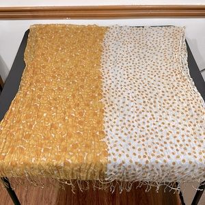 💛 BUNDLE 3 SCARVES FOR $15 💛 Scarf/wrap with fringe. 30” X 80”.